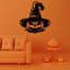 Art mural en métal citrouille sorcière - décoration d'Halloween - signe d'Halloween de citrouille sorcière effrayante - décoration saisonnière rustique - décoration murale automne automne-86858956-86858957