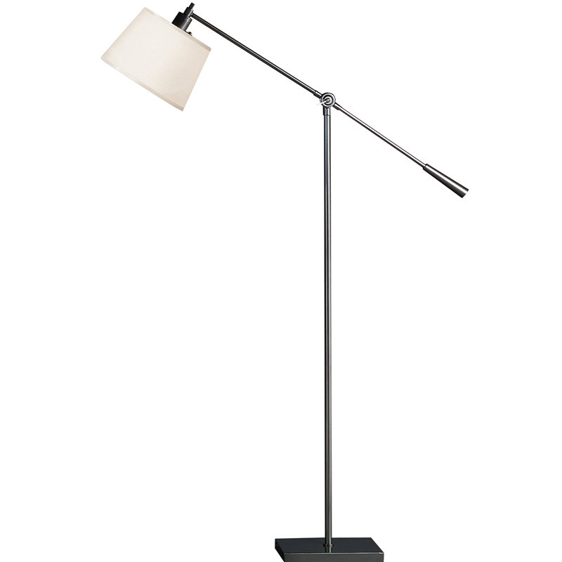Real Simple 42.5'' Task Floor Lamp, Gunmetal Powder Coat, Snowflake