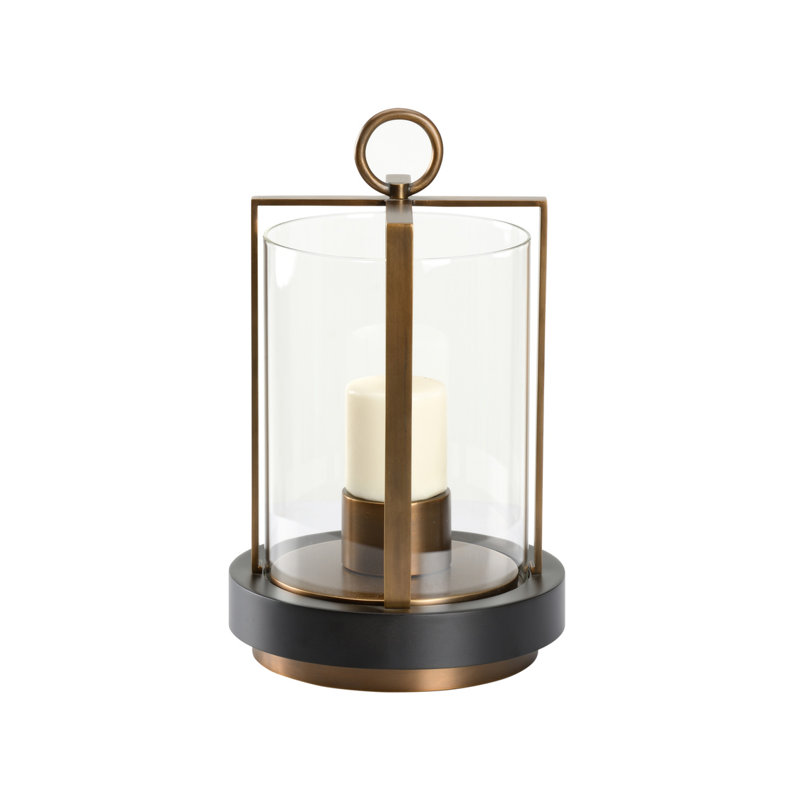 Revere Hurricane Candle Holder, 15" H x 9" W x 9" D