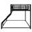 Sturdy Metal Drop-Down Bunk Beds-1210103616