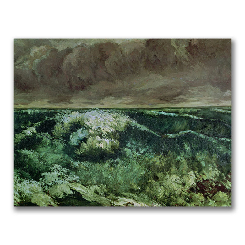 Gustave Courbet The Wave Landscape Canvas Art Print