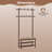 Bamboo Coat Rack with Bench Shoe Storage 2 Hanging Rods 11 Hanging Hooks Shelves Brown-1538620056