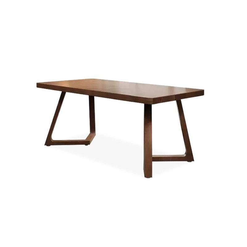 Bureaux rectangulaires en bois massif brun clair, H 29,53 po x l 55,12 po x P 23,62 po
