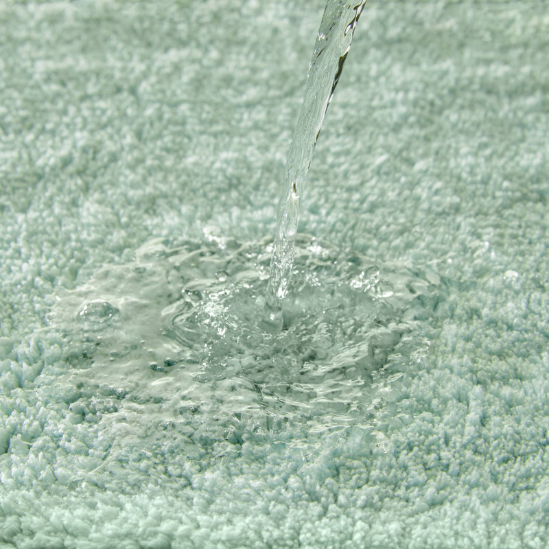 1 Pcs 20x30" 100% Cotton Tufted 3000 Gsm Reversible Bath Rug, Green