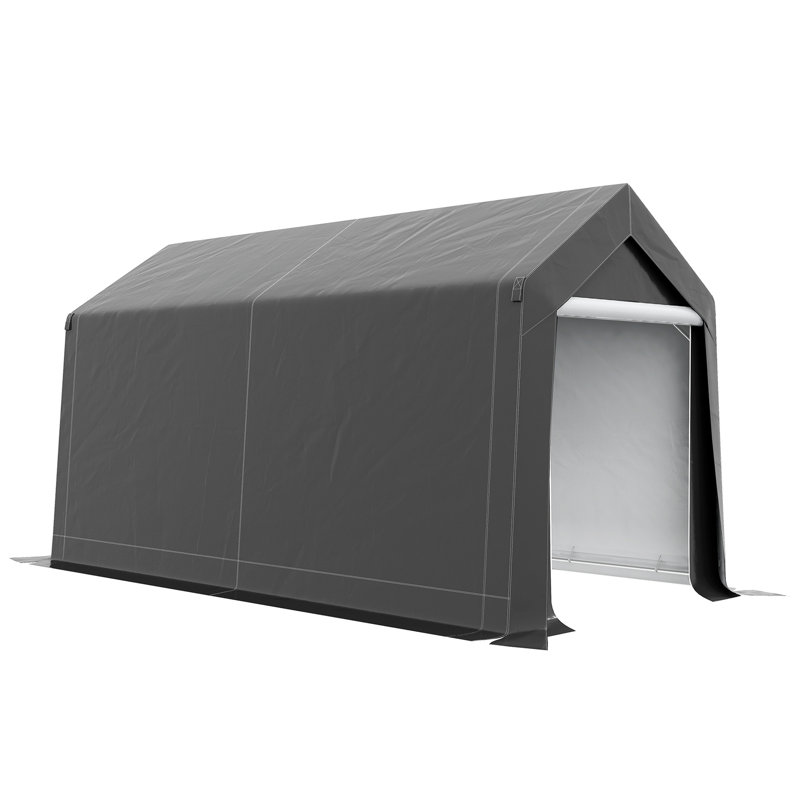 Arc Roof, Grill Canopy For Outdoor Grill W/Double Galvanized Steel Roof And 2 Side Shelves, BBQ Gazebo Grill Tent For Patio Garden Backyard, Grey