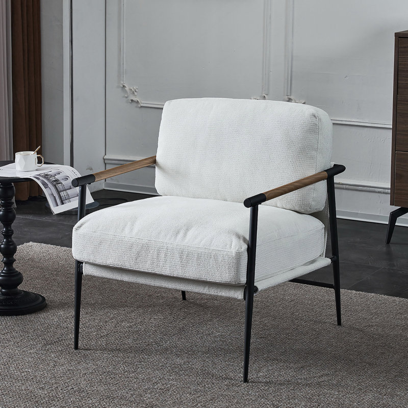 Chaise longue de loisirs en velours blanc