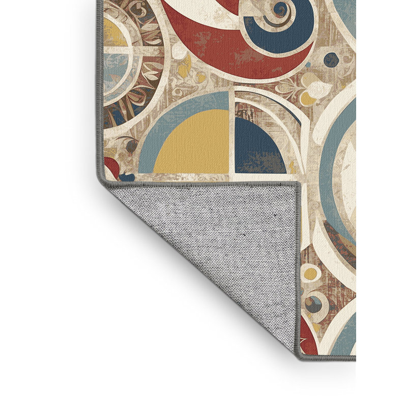 Lively Spin Rug, Round 4'