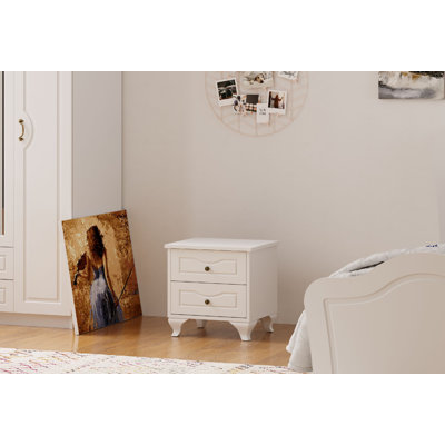 Amayiah 114.3 cm W Bedside Table