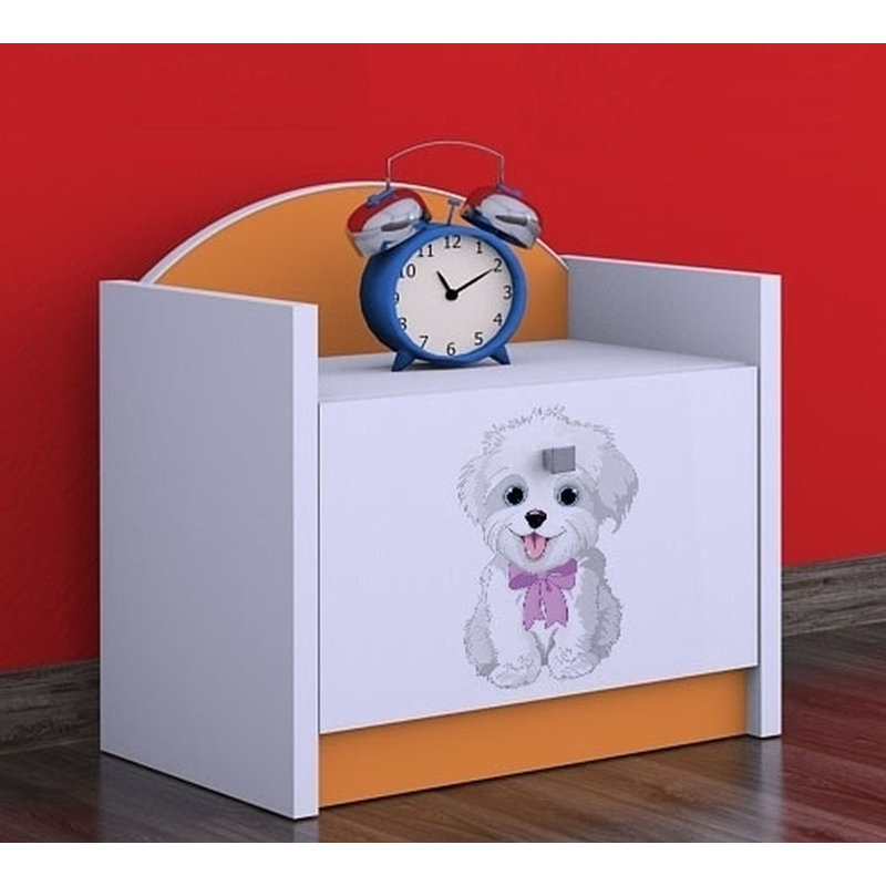 Dion Nightstand, Orange