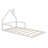 Floor Bed With House-Shaped Headboard-669679276