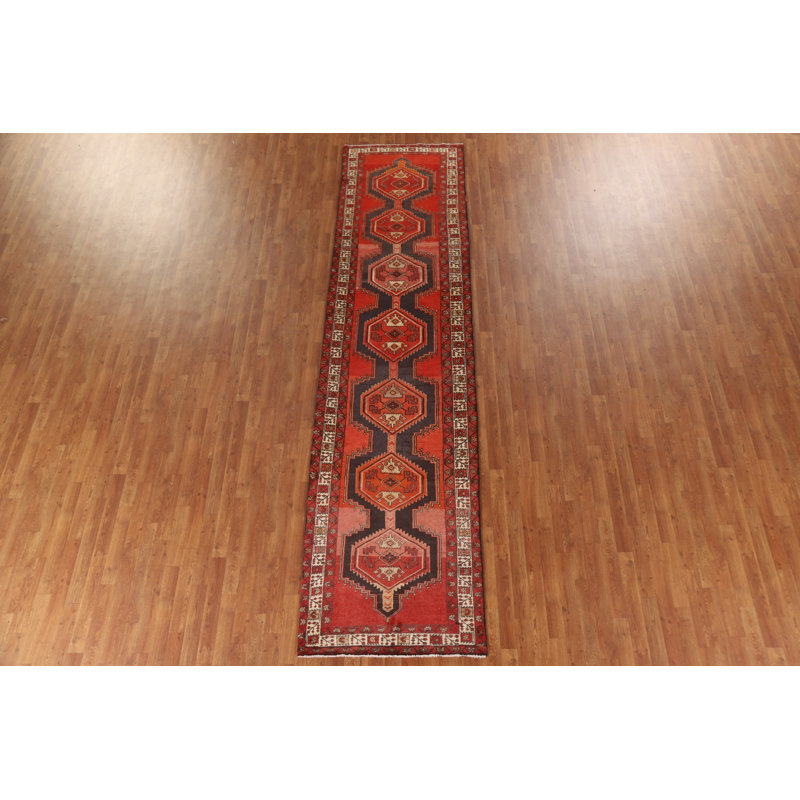 Tapis de couloir géométrique traditionnel 3 x 13