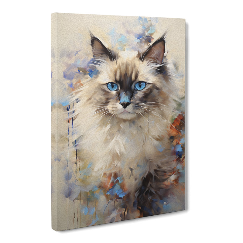 Ragdoll Cat Orphism - Wrapped Canvas, 60cm H x 40cm W x 3cm D