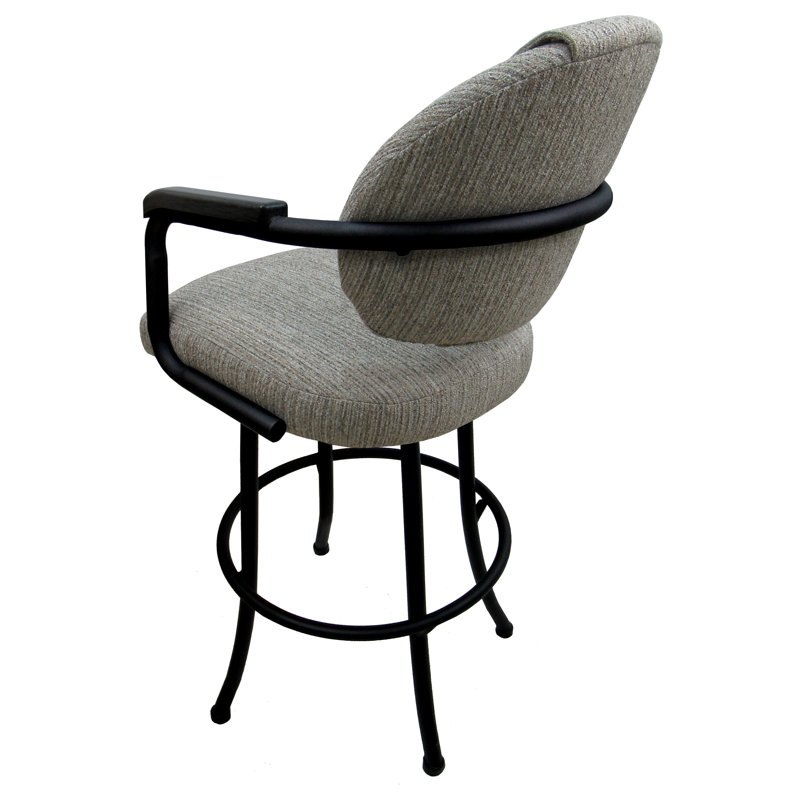 Comptoir pivotant, tabouret de bar et très grand tabouret Kolarik, Tabouret de comptoir (siège d'une hauteur de 26 p, Noir