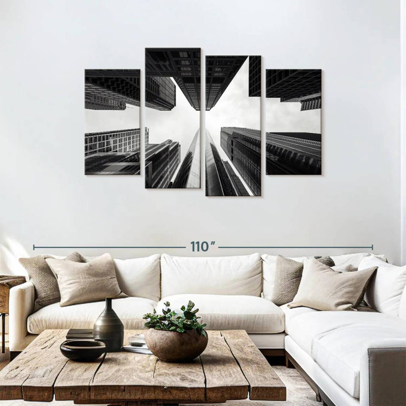 Lilie Hyatt Center Skyscraper, 48" H x 75" W