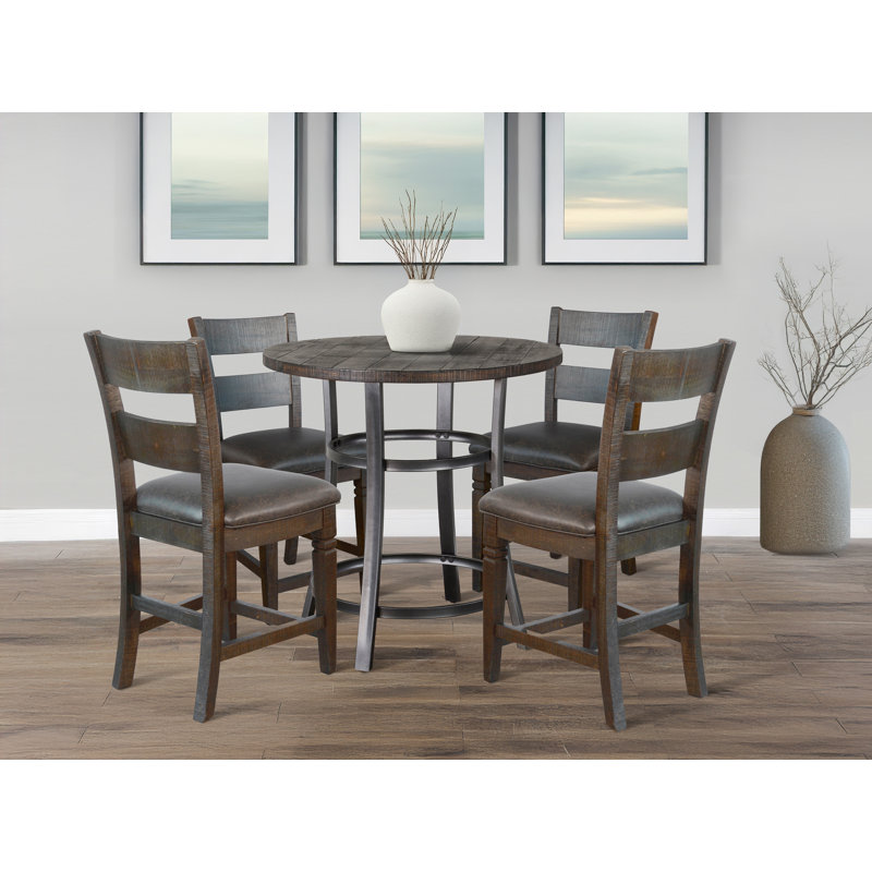 Sunny Designs Counter Height Dining Set, 5 Pieces: Table, 4 Chairs