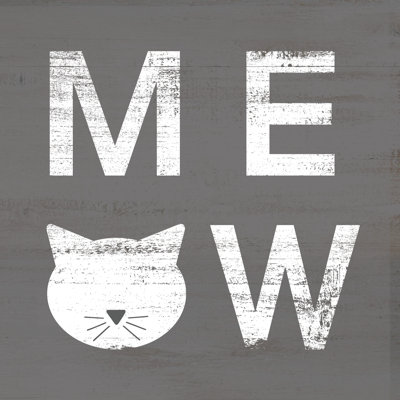 Meow - Wrapped Canvas Print