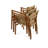 Palermo Solid Teak Stackable Outdoor Armchair