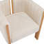 Ensemble de 2 chaises de salle à manger de style moderne avec structure en bois d'hévéa naturel et tissu, capacité de 225 lb, pour la salle à manger et l'espace de vie-483734594