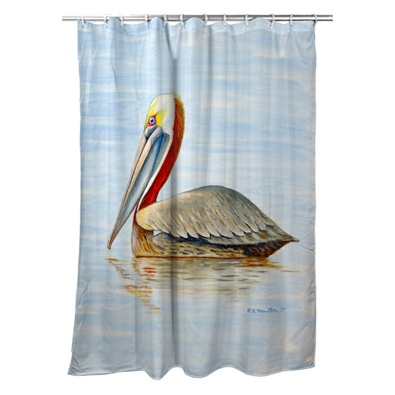 Rideau de douche simple pelican Thelonius