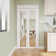 1-Lite Mirrored Door Solid Manufactured Wood Bi-Fold Door with Installation Hardware Kit