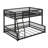 Full XL Over Queen Metal Bunk Bed With Ladder & Safety Guardrails-1699386024