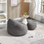 Fauteuil à billes rembourré avec repose-pieds-567656690