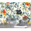 Panda ludique dans une forêt florale - peinture murale aquarelle colorée dans la jungle