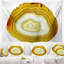 Tapisserie agate jaune en polyester avec accessoires suspendus inclus-28489652