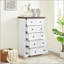 Commode 6 tiroirs, commode haute 6 tiroirs