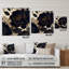 Blue Gold Peony Celebration I - Art mural en acrylique pivoines pour le salon-1426542362
