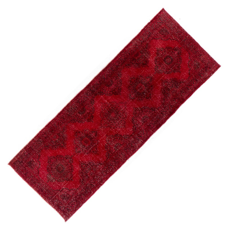Tapis de couloir moderne fait à la main 4,7 x 13 pi Konya Sille