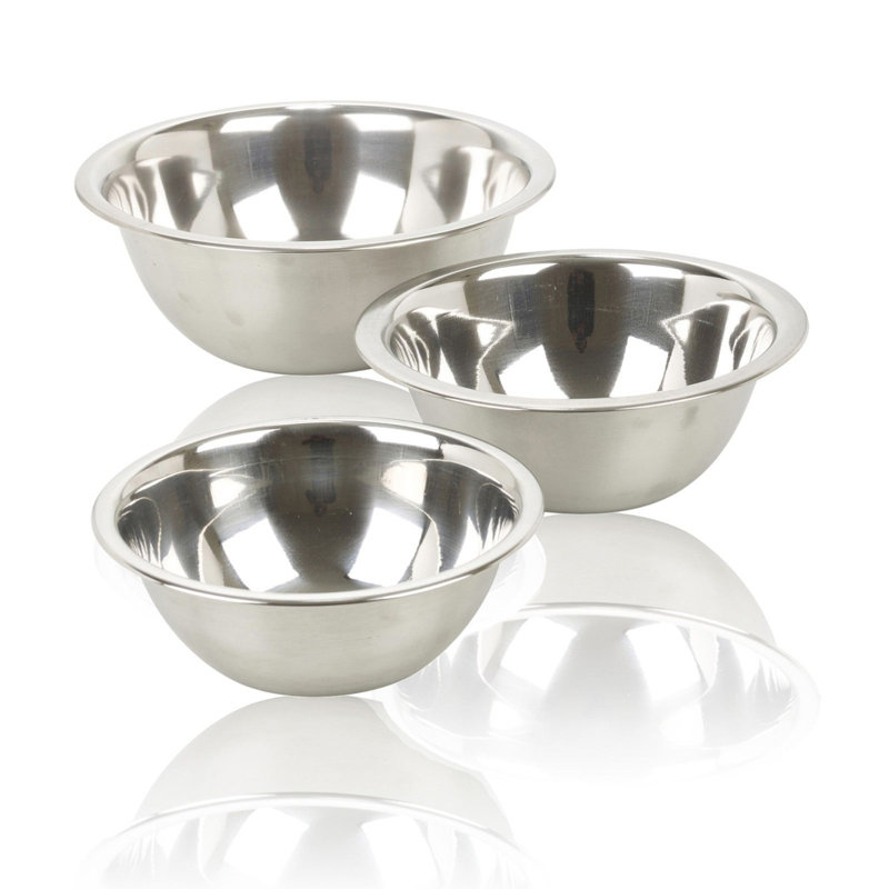 3-Piece Stainless Steel Mixing Bowl Set
