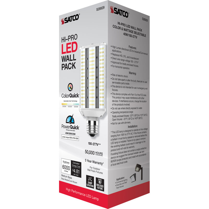 40 Watt White LED Bulb