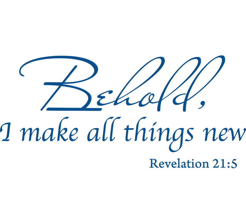 Text & Numbers Wall Decal, 16" H x 35" W, Blue