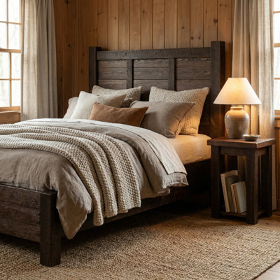 Fireside Lodge WoodShop Cider House Bed with Rail System - Cal King