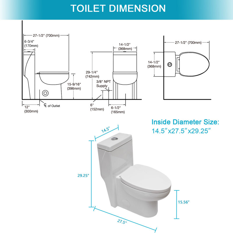 Ceramic Toilet With Dual Flush And Low Maintenance - Practical Bathroom Choice Soft Seat Quiet Peaceful Atmosphere