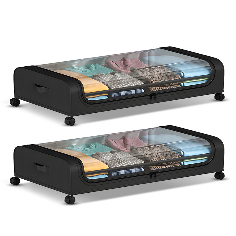 Rebrilliant Fabric Underbed Storage, Black