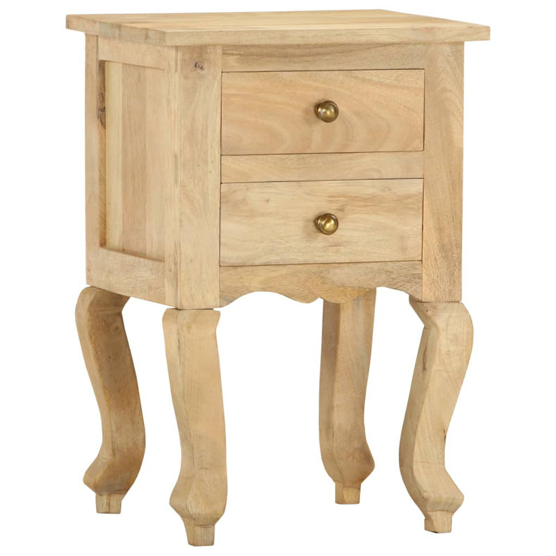 Delavan 40cm W Solid Wood Bedside Table