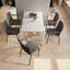 Fauteuils empilables gris chaud 4 pièces Modern