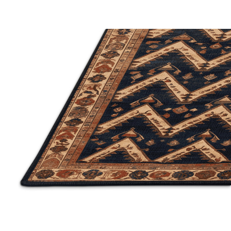 Tapis brun lavable à la machine, Rectangulaire 2 pi x 3 pi