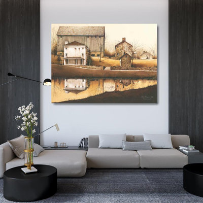 Rosalind Wheeler Rossini, John Gallery Wrapped Canvas Art Titled: Reflections of Stucco and Stone
