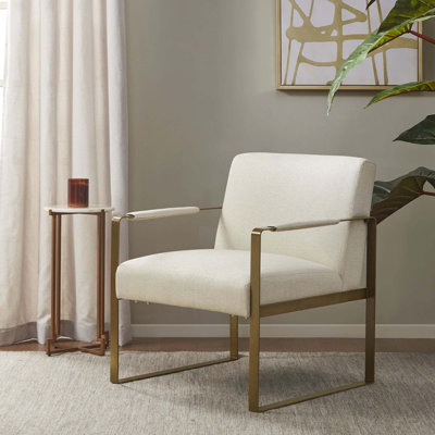 Chaise d'appoint rembourrée luxueuse et luxueuse pour espaces de vie élégants