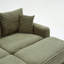 Canapé modulaire moderne, housses de coussin en velours côtelé 2 pièces, housses de canapé extensibles avec 2 coussins-227967005