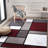 Carius Performance Floral Gray/Blue/Black/White Area Rug – Modern Floral Design, Living Room, Bedroom, Dining Room, Durable & Easy to Clean Carpet-205577330