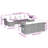 Vidaxl Garden Sofa Set Grey