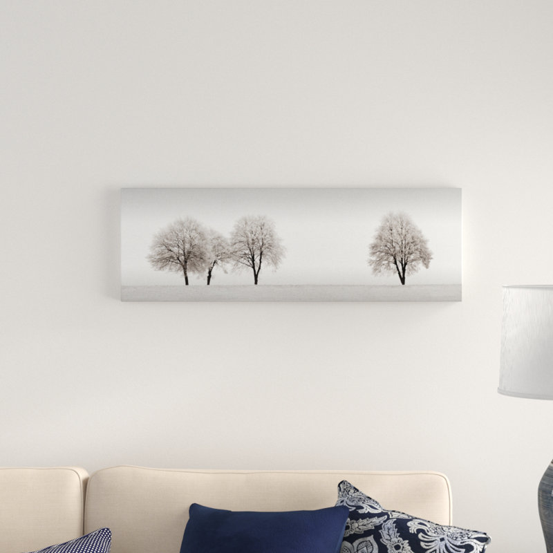 « tree line », reproduction d’impression sur toile tendue, H 12 po x l 36 po x P 1,5 po
