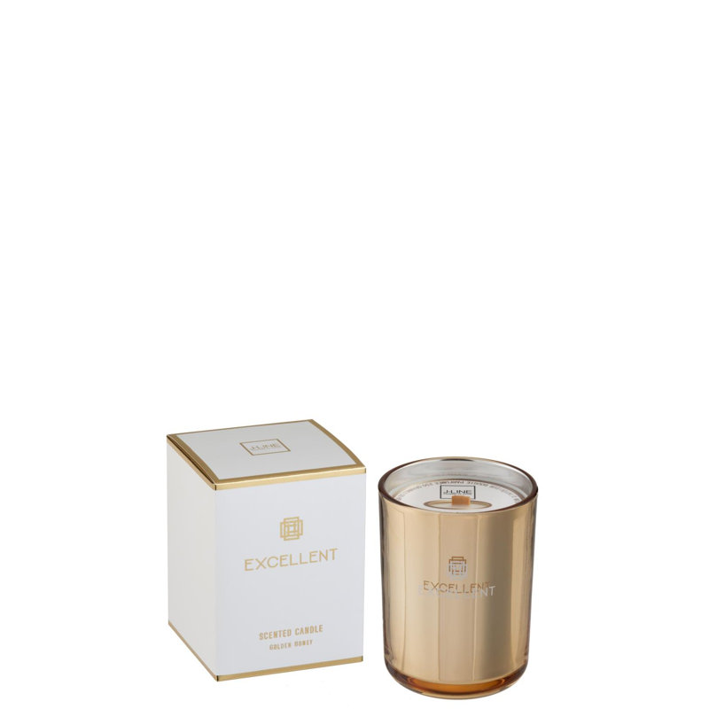 Fresh Scented Jar Candle with Glass Holder