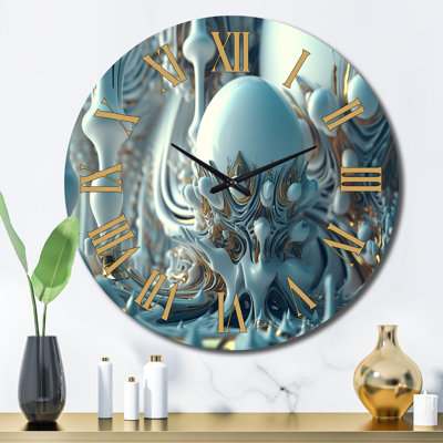 Fractal Futuristic Architecture III - Fractals Wall Clock