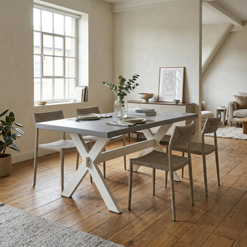 Concrete Top Dining Set