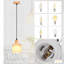 Priella 1 - Light Natural Drum Pendant